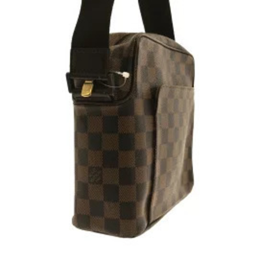 Louis Vuitton Olaf Shoulder Bag Ebene Brown Damier Canvas